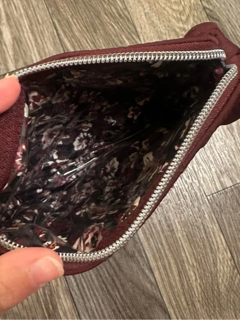 Vera Bradley Quilted Cosmetic Pouch - Wine
